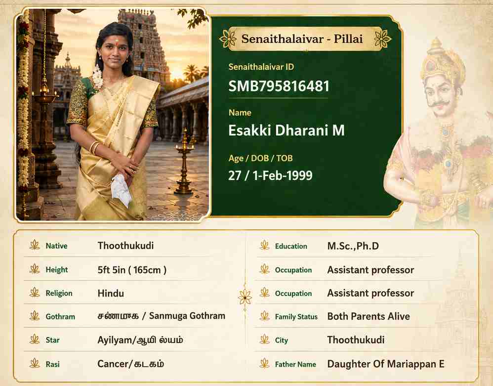 Esakki Dharani M