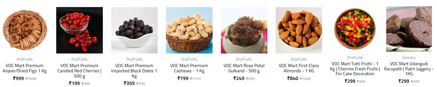 VOC Mart - Grocery | Dried Fruits | Fasion